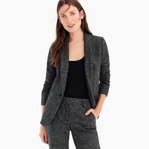 J. Crew Parke Houndstooth Wool Blazer